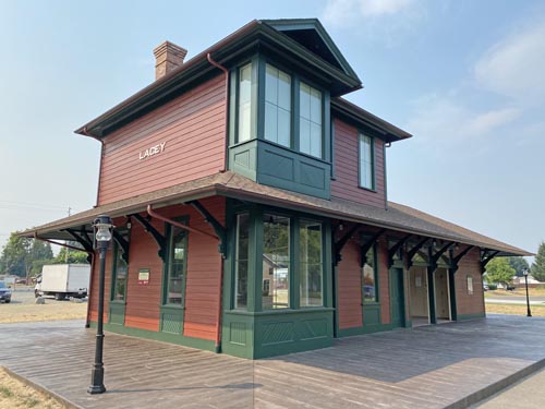 Rebuilt Old Lacey Station, Northern Pacific