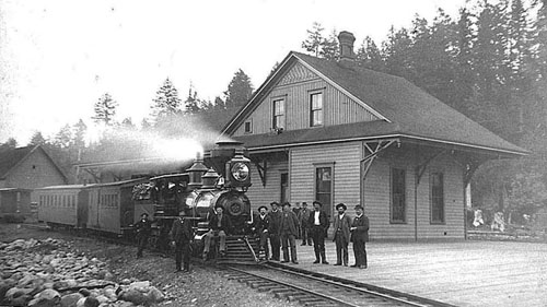 Port Townsend Southern Tenino Station, 1885