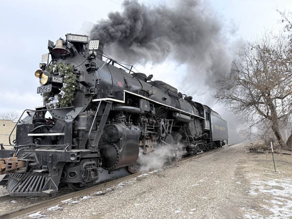 Pere Marquette No. 1225, Owosso Michigan, Original Polar Express; Dec. 19, 2025