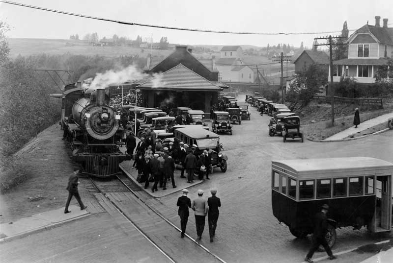 Northern Pacific at Pullman Depot, 1922-24